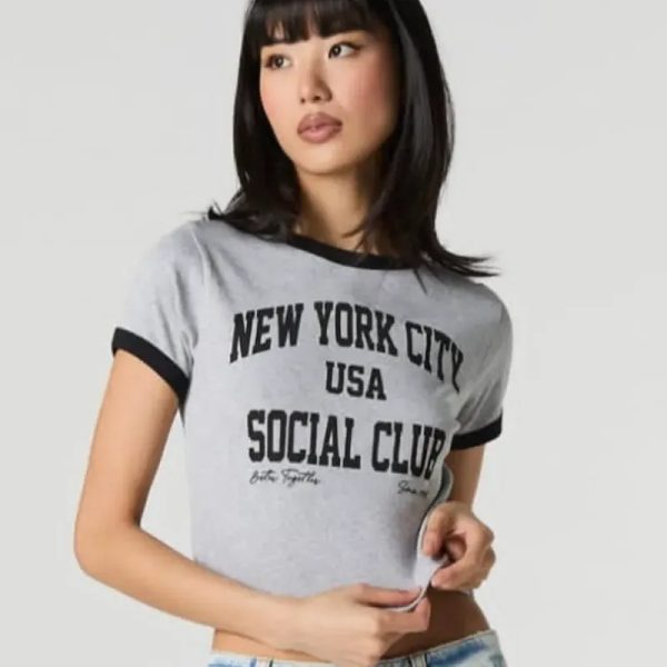 Pulover gris NEW YORK