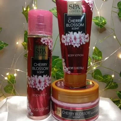 Conjunto de loción, colonia y exfoliante