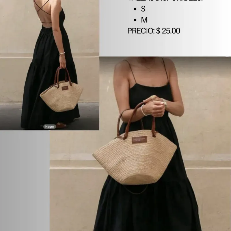 Vestido de tiras cruzadas en la espalda