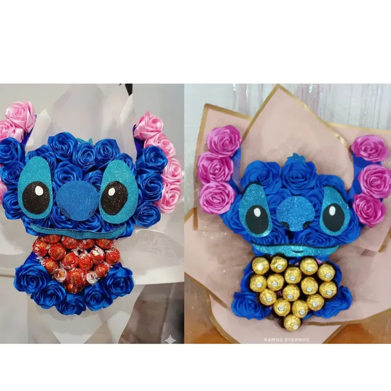 Ramo con bombones en forma de Stitch
