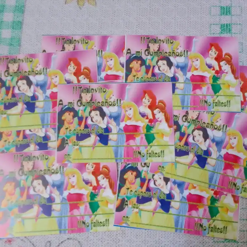 Invitación Princesas