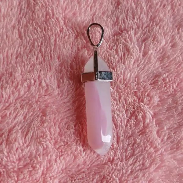 Dije cuarzo ágata rosa 2