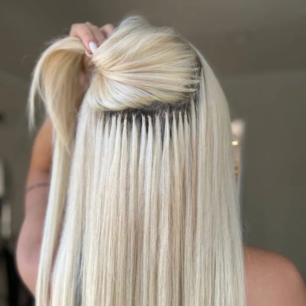 Peinado para cabello extra largo con extensiones