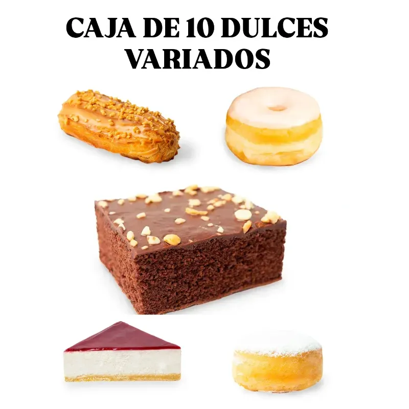 CAJA DE DULCES VARIADA ( 10 unidades) 