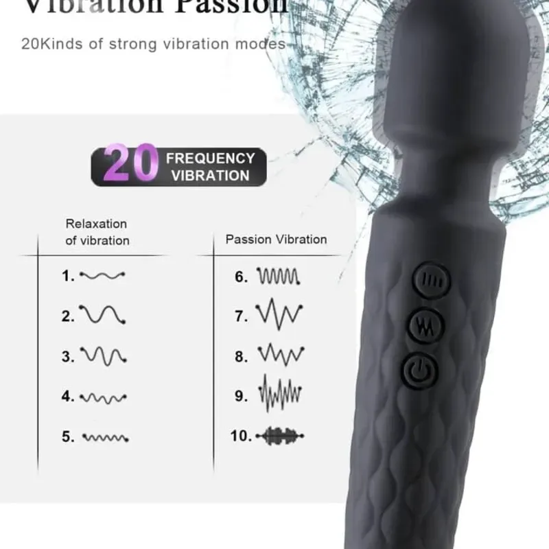Micrófono vibrador elegante de 20 velocidades... !!