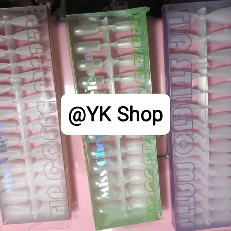 Cajas de uñas soff gel coffin, stileto y cuadradas medianas