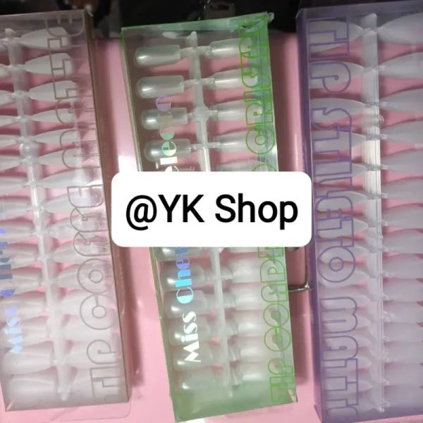Cajas de uñas soff gel coffin, stileto y cuadradas medianas