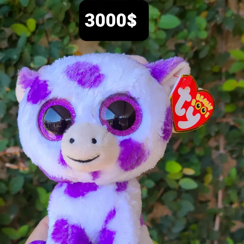 Peluche viooleta y blanco