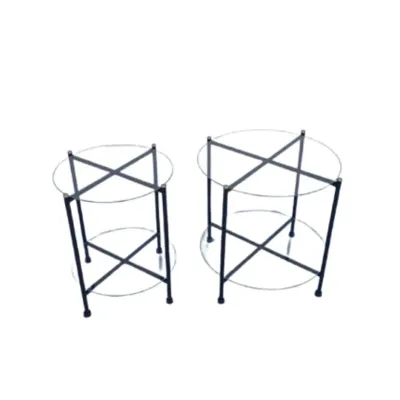 Pareja de mesas circulares de centro