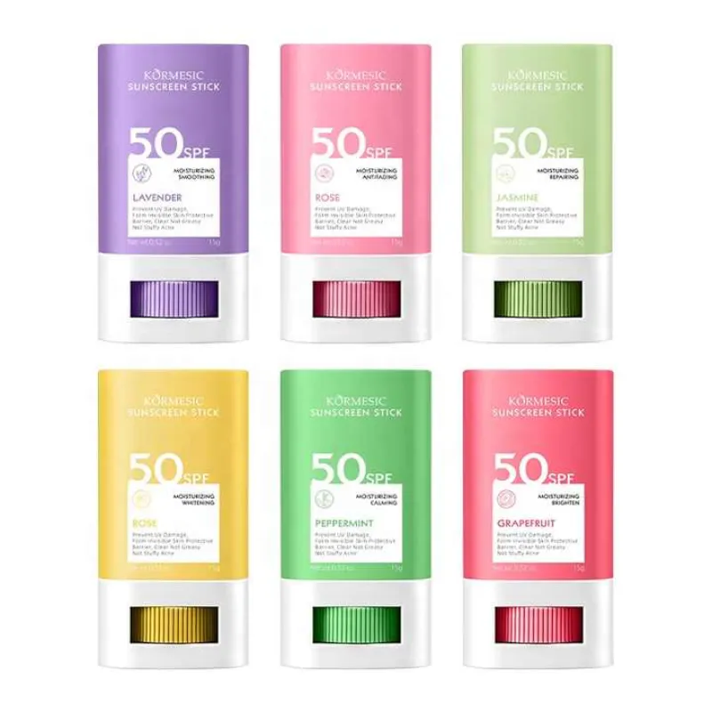 Protector solar en barra.