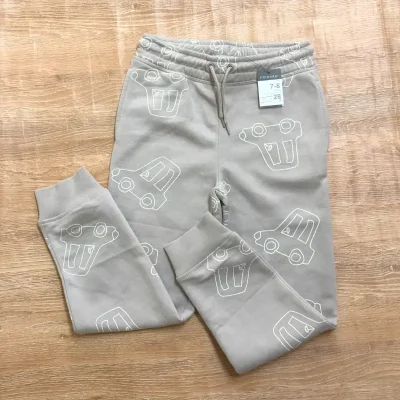 Jogger color beige con carritos