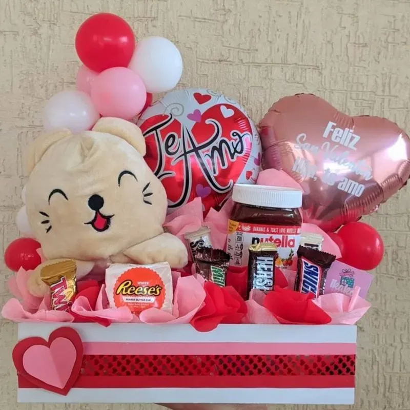 ❤️Te Amo  Cesta Rellena