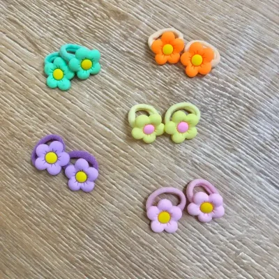 Set de 5 pares de felpas con flores