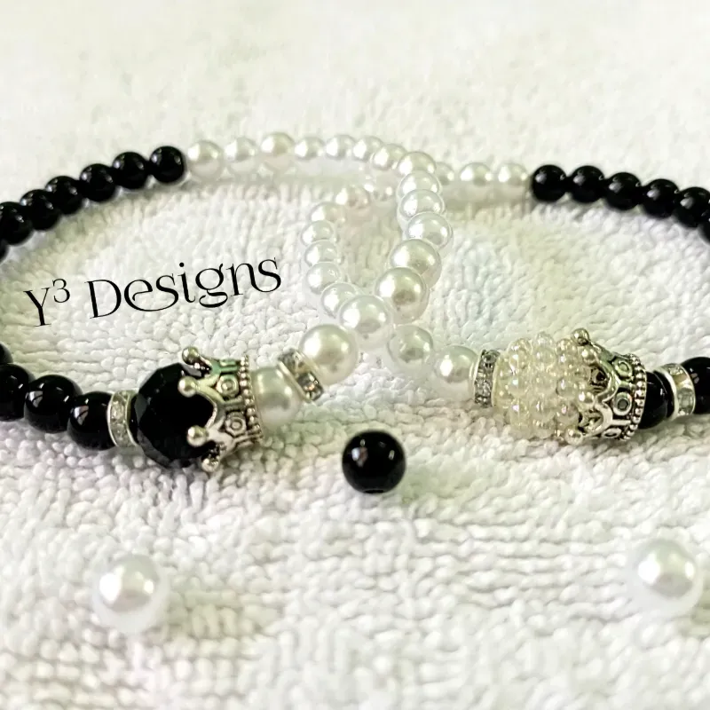 Pareja de Pulsos Yin Yang c/Coronas Reina.