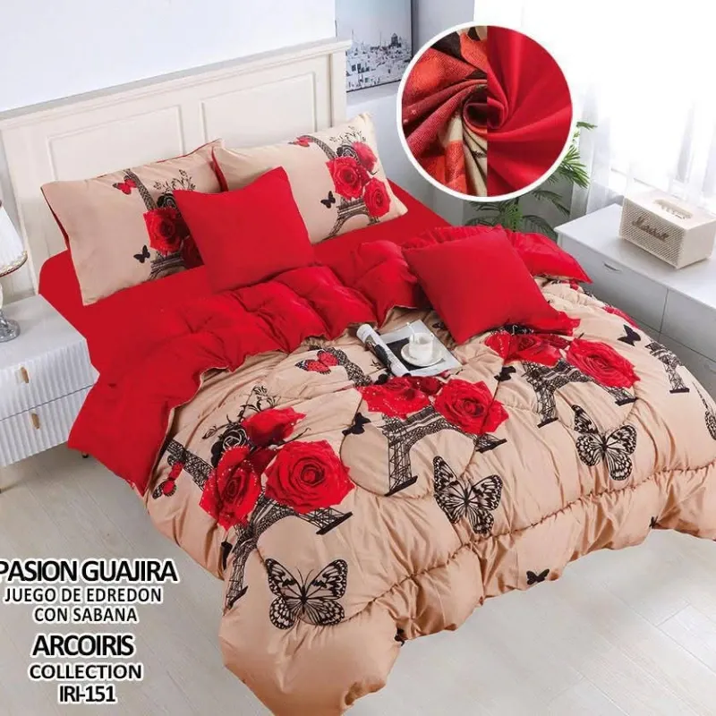 Edredones King de 5 piezas