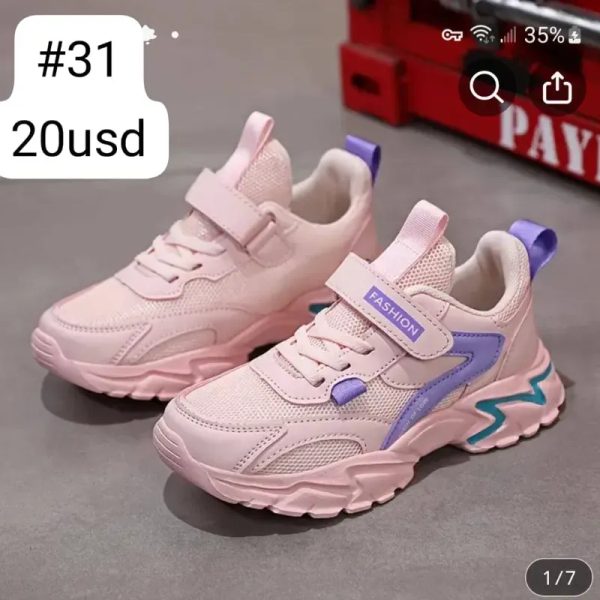 Tenis de niña rosados