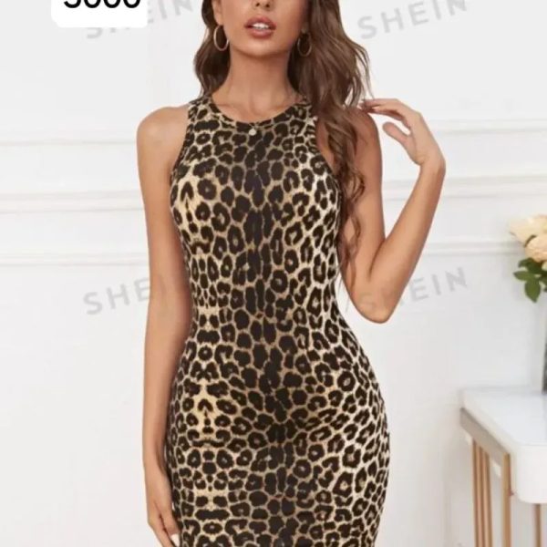 Vestido leopardo ajustado
