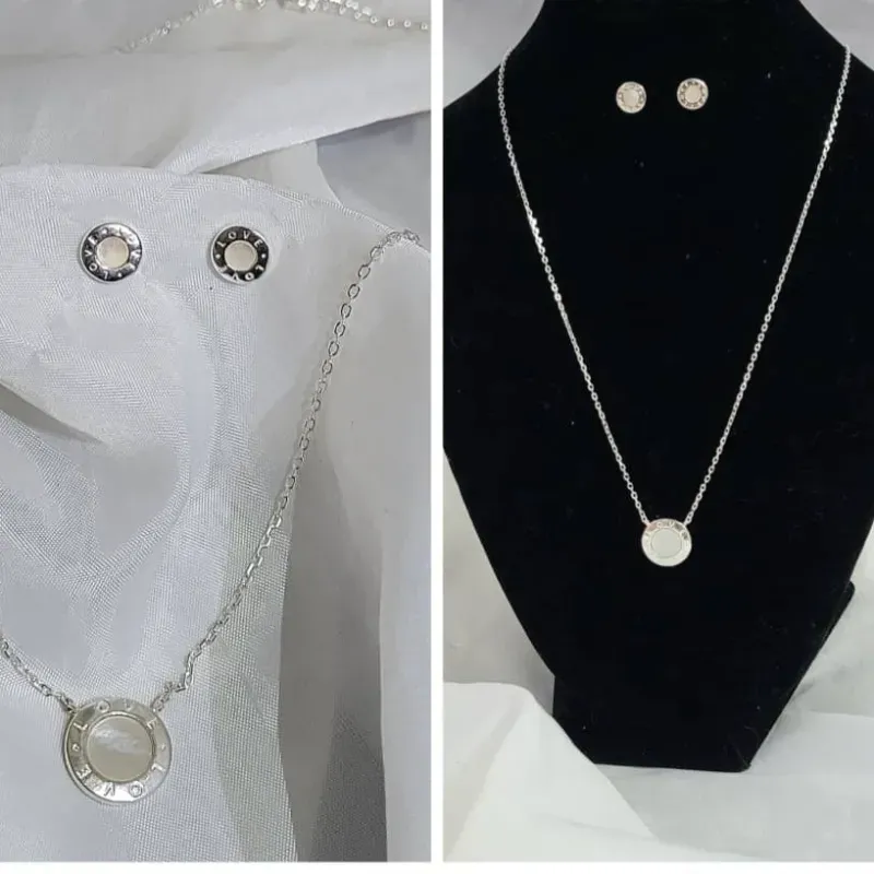 Set Nácar y Plata 925