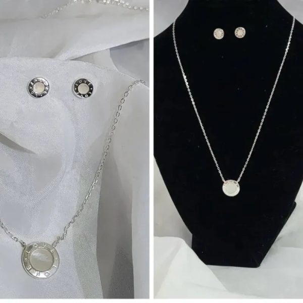Set Nácar y Plata 925