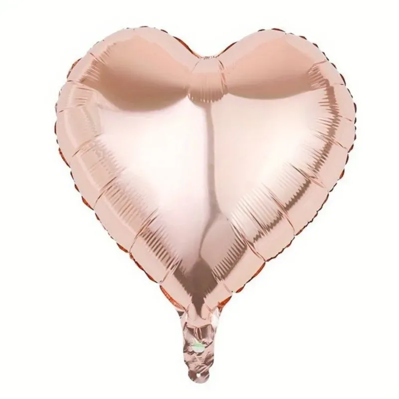 Globo corazón rosa oro 18"