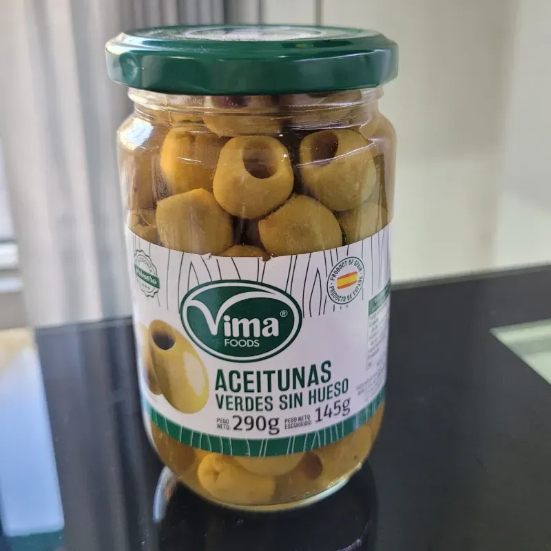 Aceitunas verdes sin hueso Vima 290gr