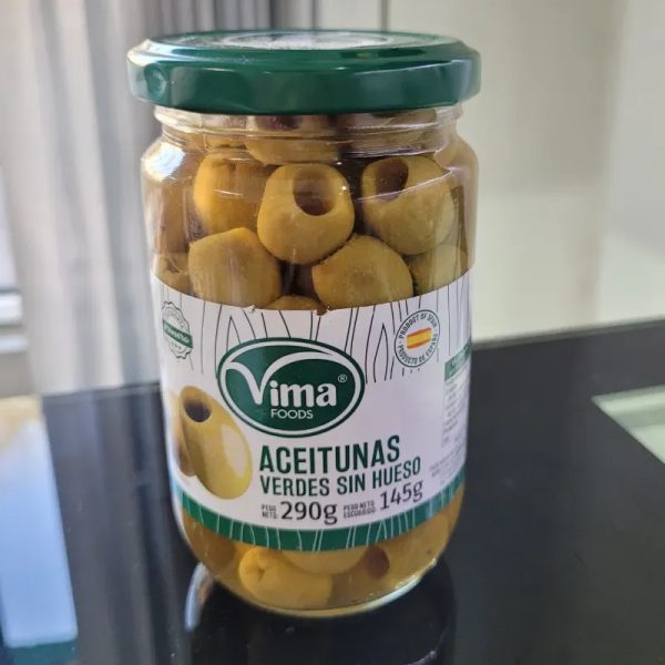 Aceitunas verdes sin hueso Vima 290gr