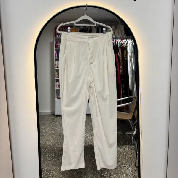 pantalón blanco tela gruesa