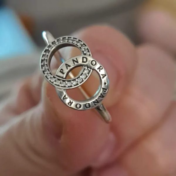 Anillo aros dobles Pandora
