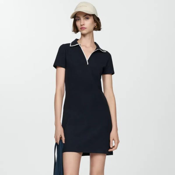 Vestido cuello polo
