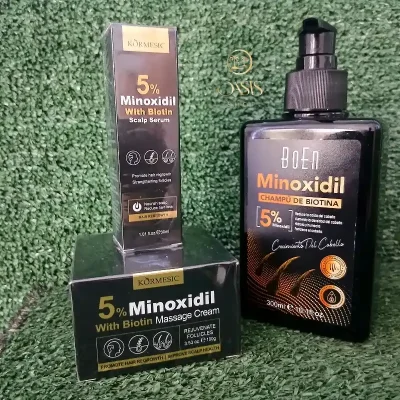 Juego de minoxidil para el cabello