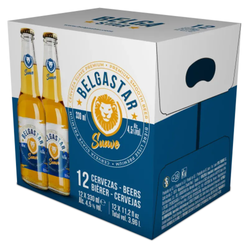 Caja de Cerveza Belgastar Suave 12 u