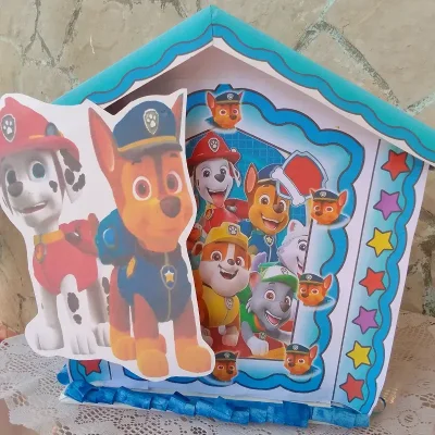Piñata casita paw patrol