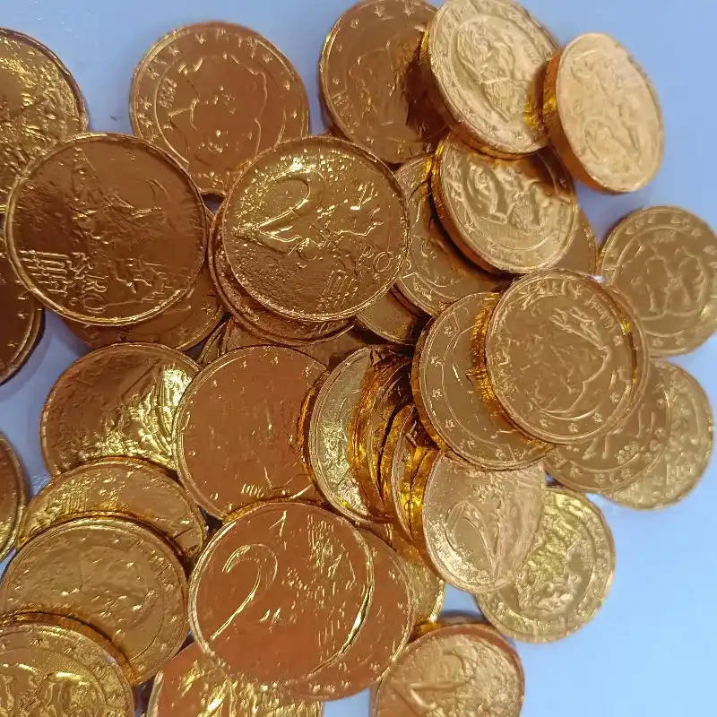 Monedas de chocolate