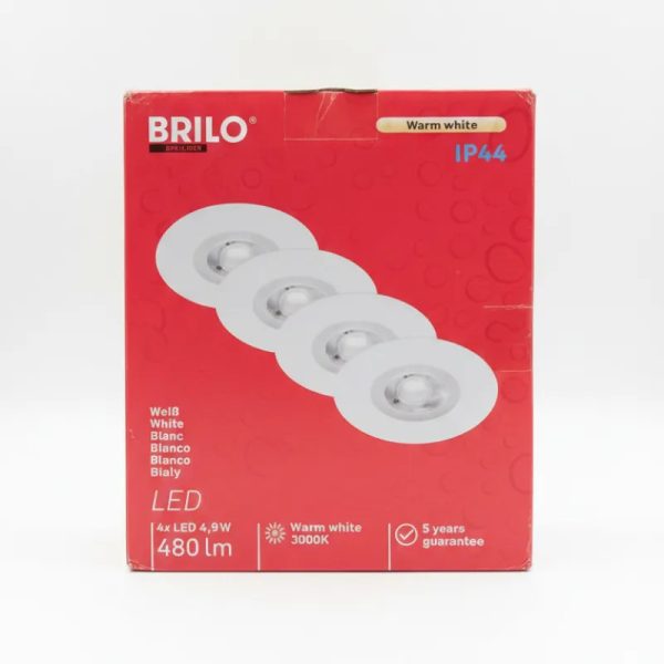 Lámparas LED empotrables, color blanco, 4.9W, placa de LED de 4 chips