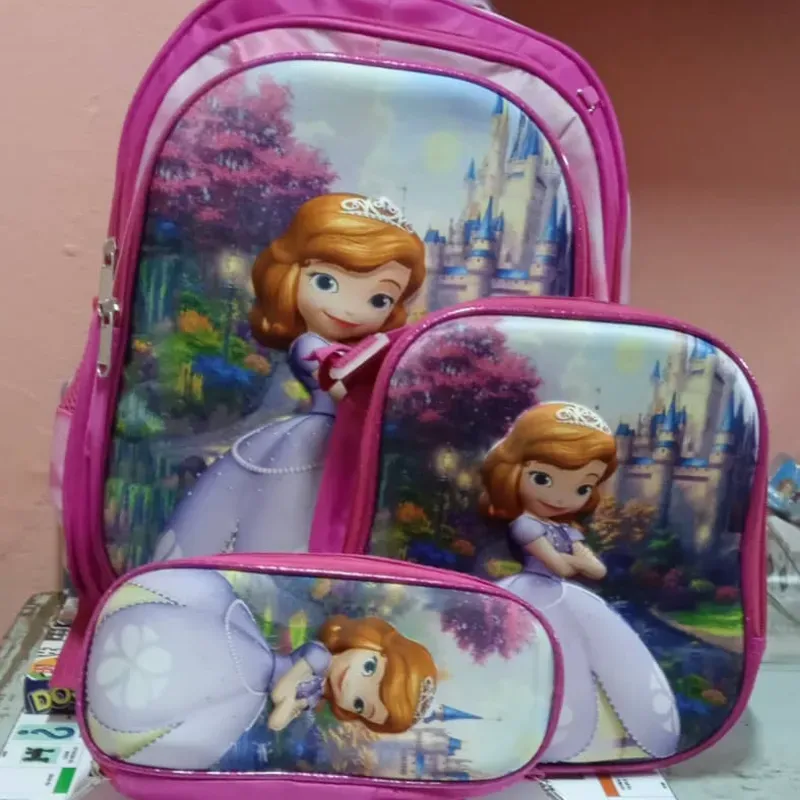 Combos de 3 piezas, mochila con luces, merendero térmico y caruchera