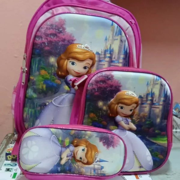 Combos de 3 piezas, mochila con luces, merendero térmico y caruchera