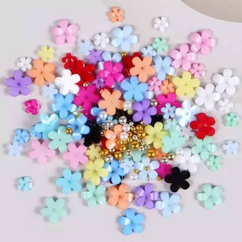 Flores de resina varias