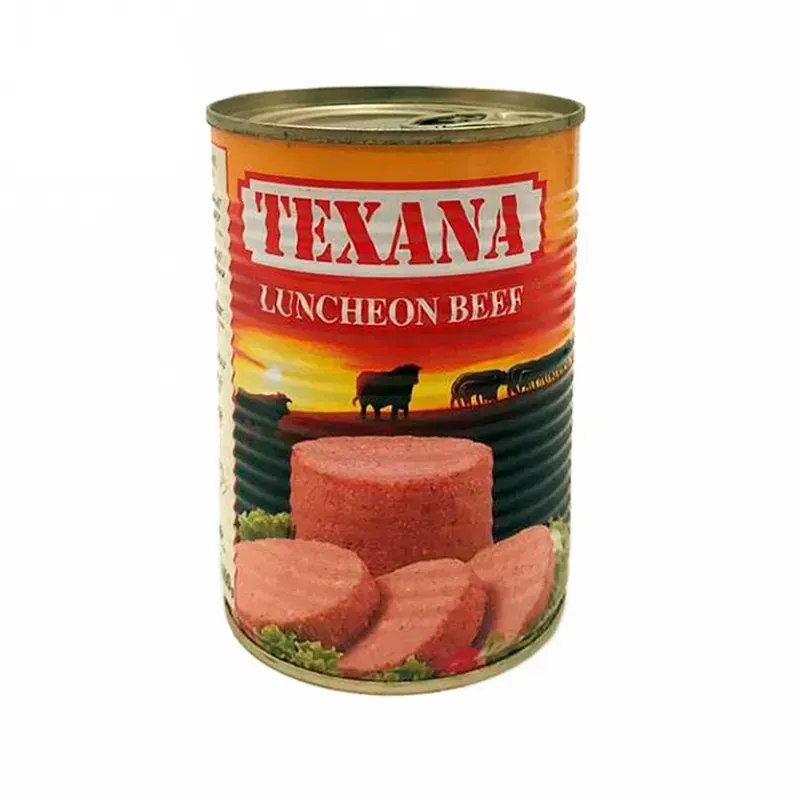 Lata de carne prensada de res