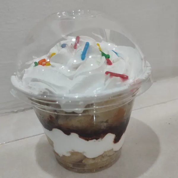 Panetela en vaso