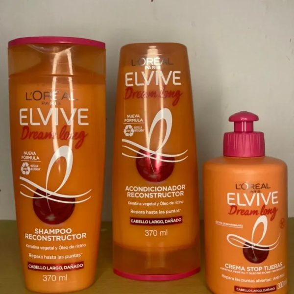 ✨ Línea Shampoo, Acondicionador y crema de peinar L'Oréal ElVive
