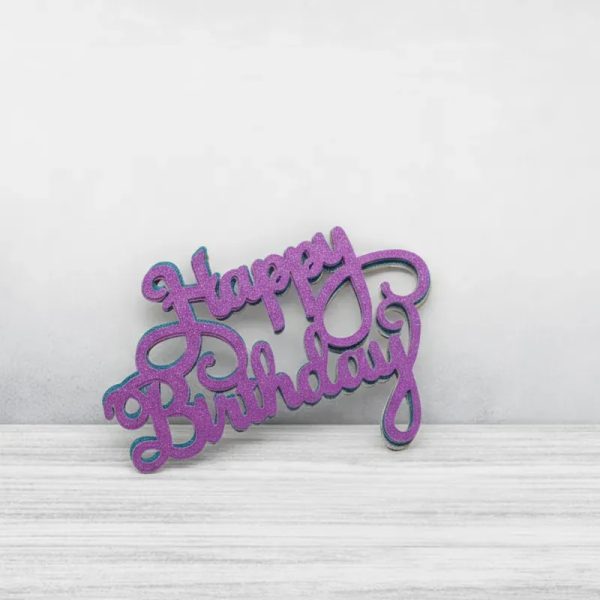 Carteles Happy Birthday Colores Variados