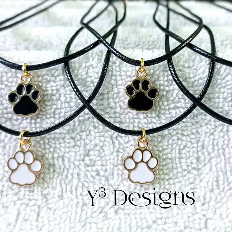 Collares con Dijes Huella de Perro