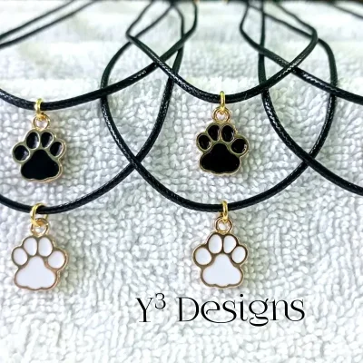 Collares con Dijes Huella de Perro