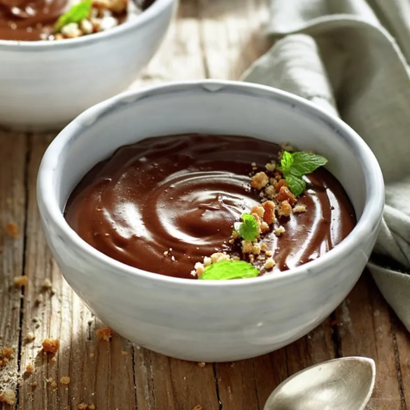 Natilla de chocolate