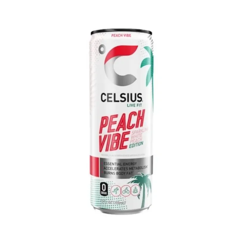 Bebida Energizante Celsius Peach vibe 355 ml