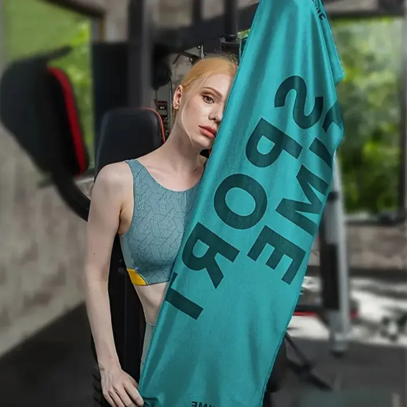 Toalla verde de gym (ID 77)