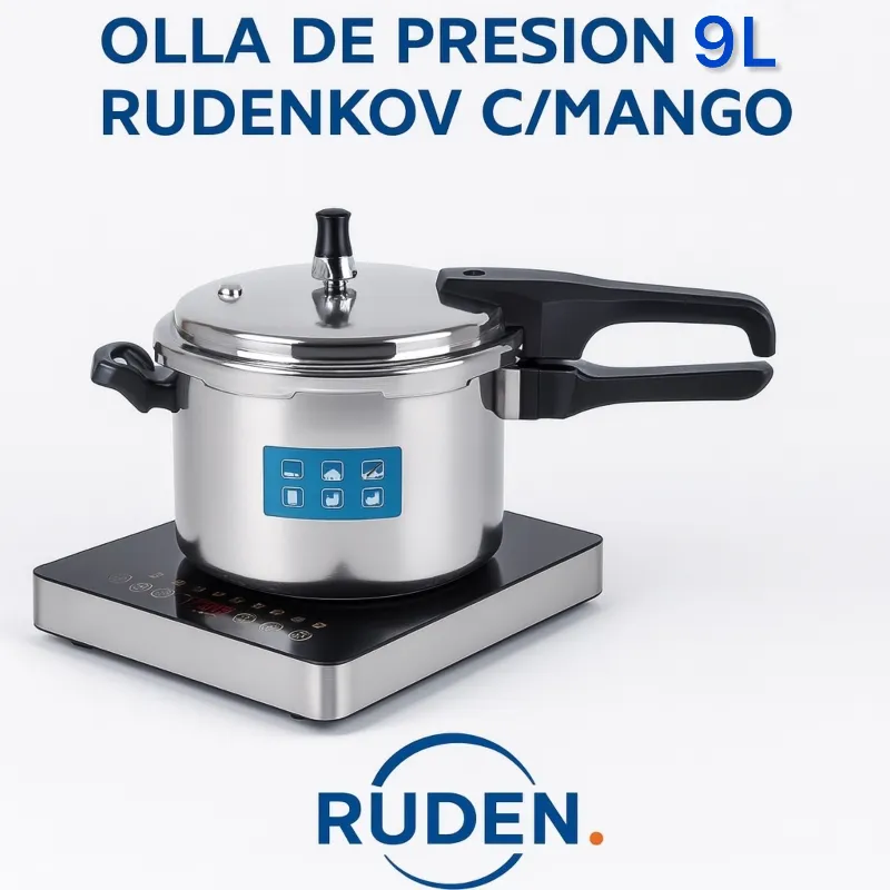 OLLA DE PRESION 9L RUDENKOV C/MANGO