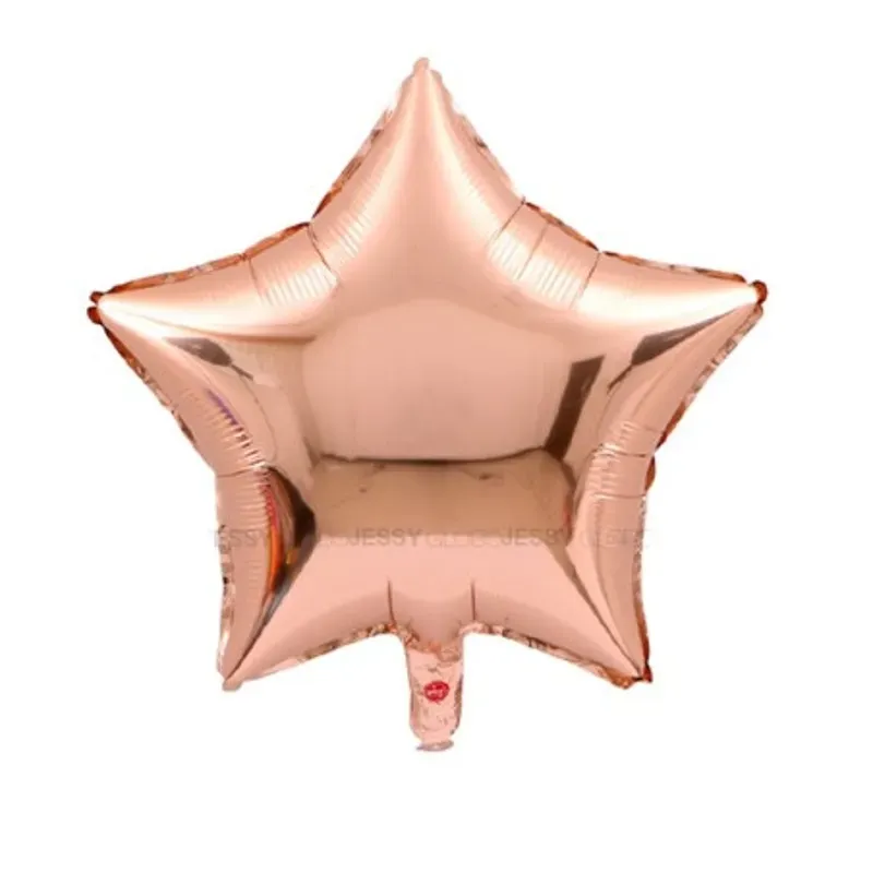 Globo de estrella rosa oro de 10"