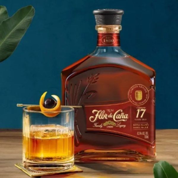 RON FLOR DE CAÑA 17 AÑOS + ENERGIZANTES