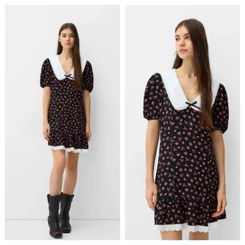 Vestido Bershka cuello bb